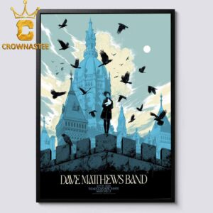 Dave Matthews Band The Meadows Music Theatre 2025 Tour Hartford CT July 25th Home Decor Poster Canvas
