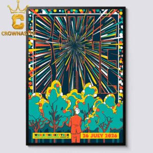 David Byrne Depot Cardiff Castle UK 2026 Tour July 26th Home Decor Poster Canvas