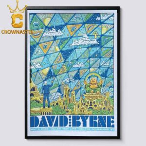David Byrne Miller High Life Theatre 2026 Tour Milwaukee WI May 3rd Home Decor Poster Canvas