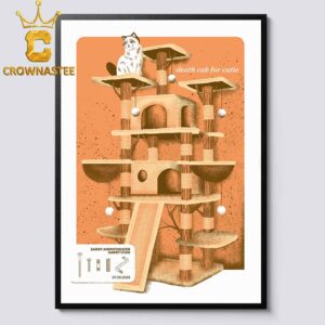 Death Cab For Cutie Sandy Amphitheater 2026 Tour Sandy UT July 29th Home Decor Poster Canvas