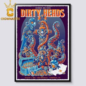 Dirty Heads The Pinnacle 2026 Tour Nashville TN August 2nd Home Decor Poster Canvas