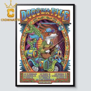 Dogs In A Pile 2026 Springs Tour Dates Home Decor Poster Canvas