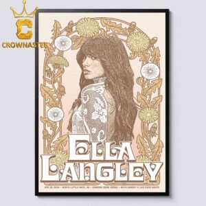 Ella Langley Simmons Bank Areena 2026 North Little Rock AR August 22nd Home Decor Poster Canvas