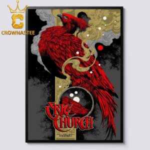 Eric Church Red Rocks Amphitheatre 2025 Tour Morrison CO July 14 15 16 Home Decor Poster Canvas