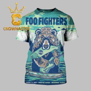 Foo Fighters Dena’ina Center 2026 Anchorage Alaska August 17th All Over Print T-Shirt