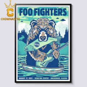 Foo Fighters Dena’ina Center 2026 Anchorage Alaska August 17th Home Decor Poster Canvas