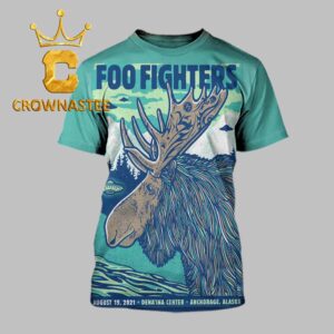 Foo Fighters Dena’ina Center 2026 Anchorage Alaska August 19th All Over Print T-Shirt