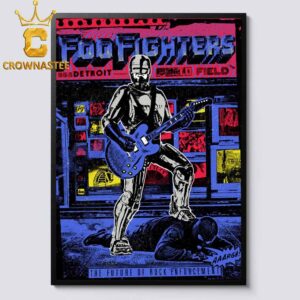 Foo Fighters Ford Field 2026 Detroit MI August 6th Home Decor Poster Canvas