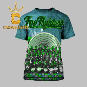 Foo Fighters Hollywood Bowl 2026 Los Angeles CA August 22nd All Over Print T-Shirt