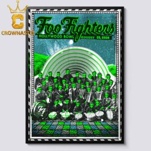 Foo Fighters Hollywood Bowl 2026 Los Angeles CA August 22nd Home Decor Poster Canvas