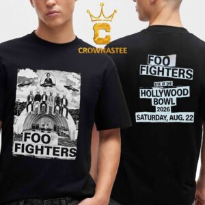 Foo Fighters Hollywood Bowl 2026 Los Angeles CA August 22nd Two Sided T-Shirt
