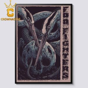 Foo Fighters Huntington Bank Field 2026 Cleveland OH August 10th Home Decor Poster Canvas
