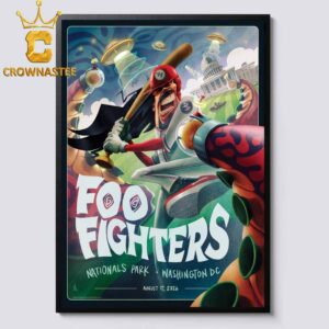 Foo Fighters Nationals Park 2026 Washington DC August 17th Home Decor Poster Canvas
