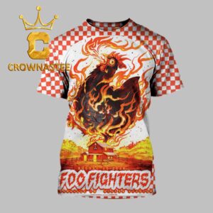 Foo Fighters Nissan Stadium 2026 Tour Nashville TN August 15th All Over Print T-Shirt