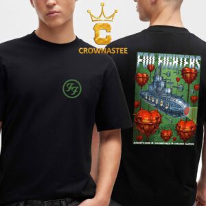 Foo Fighters Soldier Field 2026 Chicago IL August 8th Two Sided T-Shirt
