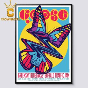 Goose The Band Hayden Homes Amphitheater 2026 Bend Oregon August 21 22 Home Decor Poster Canvas