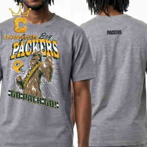 Green Bay Packers Chewbacca Disney x Champion NFL Go Pack Go Two Sided T-Shirt