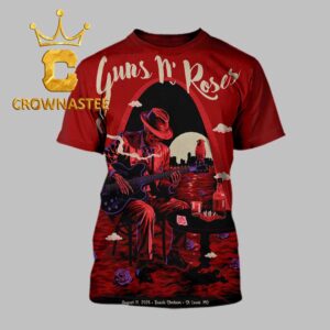 Guns N’ Roses Busch Stadium 2026 Tour St Louis MO August 16th All Over Print T-Shirt