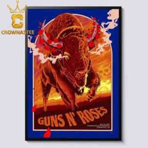 Guns N’ Roses Commonwealth Stadium 2026 Tour Edmonton AB August 26th Home Decor Poster Canvas