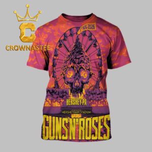 Guns N’ Roses Hershey Park Stadium 2026 Hershey Pennsylvania August 1st All Over Print T-Shirt