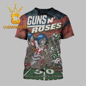 Guns N’ Roses Metlife Stadium 2026 Tour East Rutherford NJ August 12th All Over Print T-Shirt