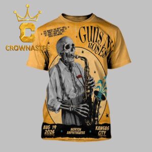 Guns N’ Roses Morton Amphitheater 2026 Tour Kansas City MO August 19th All Over Print T-Shirt