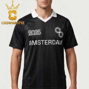 Harry Styles Amsterdam 2026 Tour Black Football Jersey