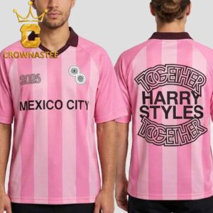 Harry Styles Mexico City 2026 Estadio GNP Seguros 2026 Pink Football Jersey