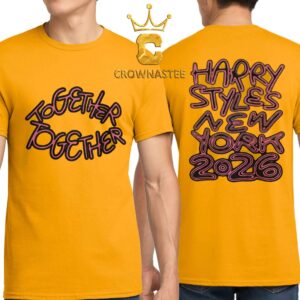 Harry Styles New York 2026 Tour Together Gold Two Sided T-Shirt