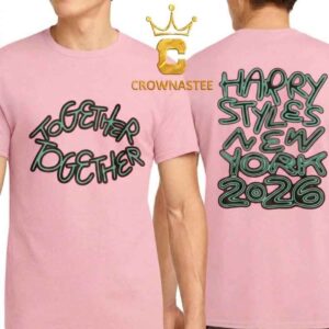 Harry Styles New York 2026 Tour Together Pink Two Sided T-Shirt