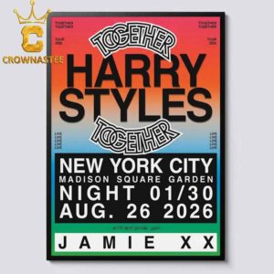 Harry Styles New York City 2026 Madison Square Garden Together Tour Home Decor Poster Canvas