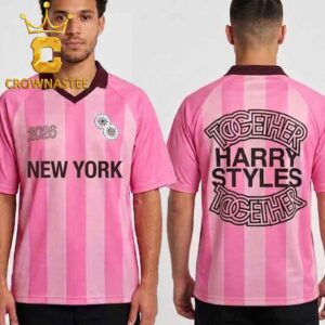Harry Styles New York City 2026 Madison Square Garden Together Tour Pink Jersey Polo Shirt