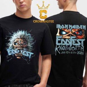 Iron Maiden EddFest Knebworth 2026 July 10th 11th Two Sided T-Shirt
