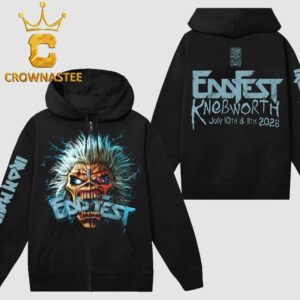 Iron Maiden EddFest Knebworth 2026 July 10th 11th Zip Hoodie