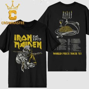 Iron Maiden Vintage World Piece Tour Two Sided T-Shirt