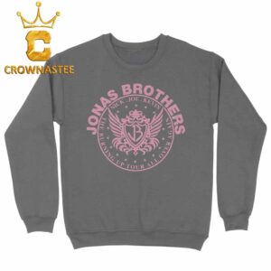 Jonas Brothers 2026 The Burning Up Tour Crest Crewneck Long Sleeve