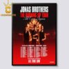 Jonas Brothers 2026 Tour Dates All Over Again Home Decor Poster Canvas