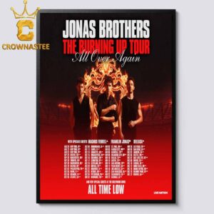 Jonas Brothers 2026 Tour Dates All Over Again Home Decor Poster Canvas