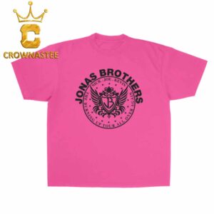 Jonas Brothers Flames Crest 2026 The Burning Up Tour Pink Unisex T-Shirt