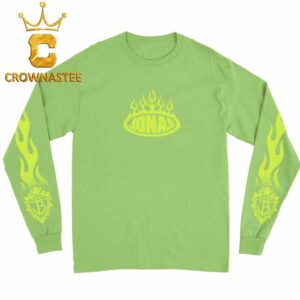 Jonas Brothers Flames Neon Flame All Over Print Long Sleeve