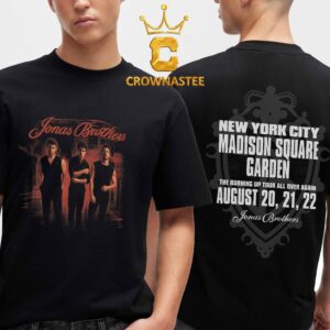 Jonas Brothers Madison Square Garden 2026 Tour New York NY Pop Up The Burning Up Two Sided T-Shirt