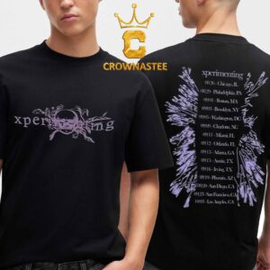 Ken Carson 2026 Tour Xperiment Skull Purple Two Sided T-Shirt
