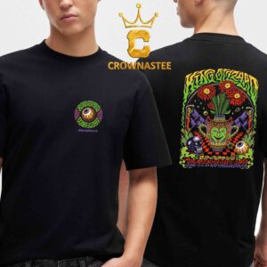 King Gizzard And The Lizard Wizard Bonnaroo Festival Great Stage Park 2025 Manchester TN June 12 to 15 Two Sided T-Shirt