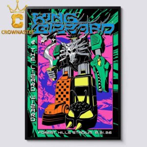 King Gizzard And The Lizard Wizard Forest Hills Stadium 2026 Queens New York August 20th Home Decor Poster Canvas