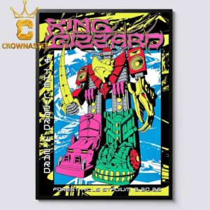 King Gizzard And The Lizard Wizard Forest Hills Stadium 2026 Queens New York August 20th Home Decor Poster Canvas