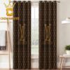 Louis Vuitton Hello Kitty Luxury Monogram Pattern Home Decor Window Curtain