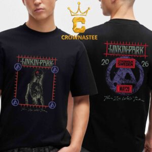 Linkin Park 3Arena 2026 Tour Stockholm Sweden May 29th Two Sided T-Shirt