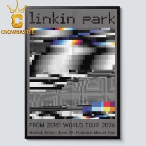 Linkin Park Auditorio Miguel Rios Madrid 2026 Rivas Vaciamadrid June 24 Home Decor Poster Canvas