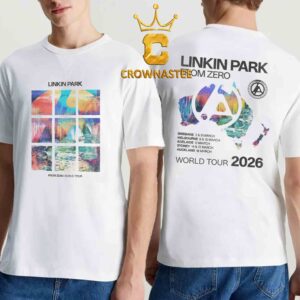 Linkin Park Australia 2026 Tour Brisbane Melbourne Adelaide Sydney Auckland Two Sided T-Shirt