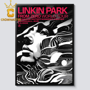 Linkin Park Brisbane Entertainment Center 2026 Boondall Australia March 3rd Home Decor Poster Canvas